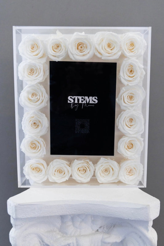 STEMS White Rose Frame